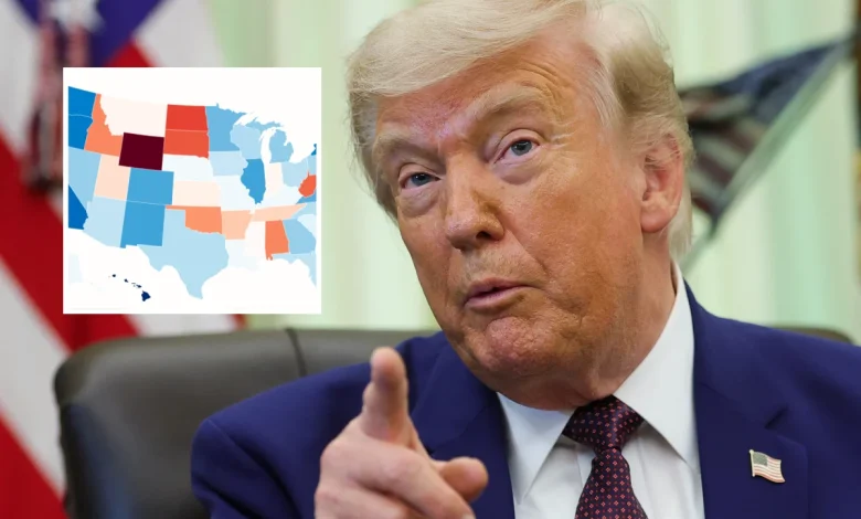 Map Shows Trump’s Approval Rating in Every State on His Birthday