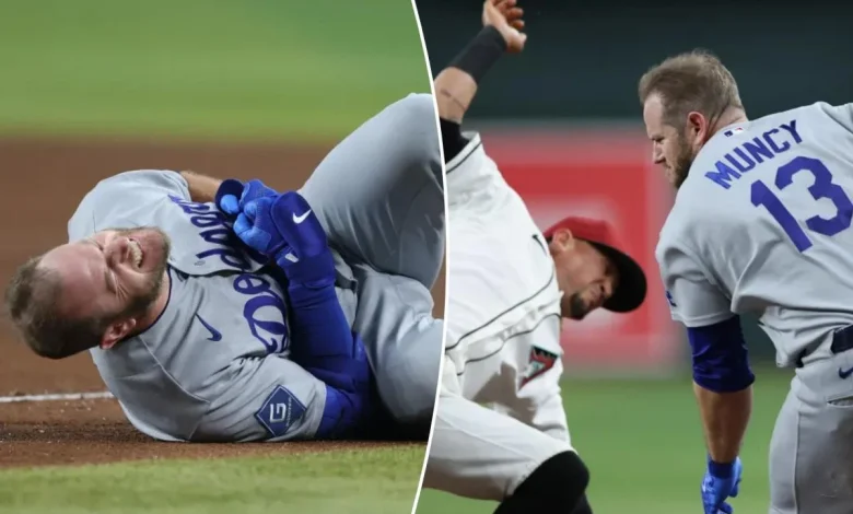 Max Muncy knocked out of Dodgers game in 'violent' collision