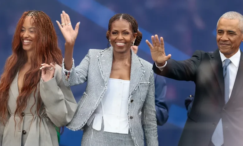 Michelle Obama's Baby Blue Manicure Gives Me Hope for a Pastel Nail Trend This Summer — See Photos