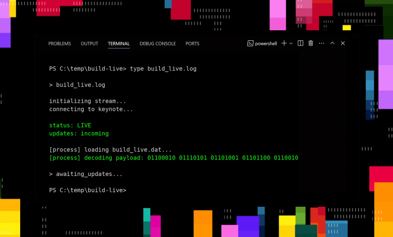 Microsoft Build Live