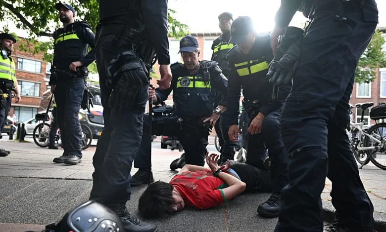 Morocco's World Cup win sparks celebrations and clashes in the Hague