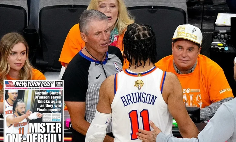 NBA investigating ‘vulgar’ Jalen Brunson hecklers after tense Game 1 Finals moment