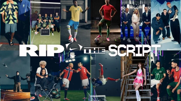 Nike oogst lof met zes minuten durende WK-film Rip the Script