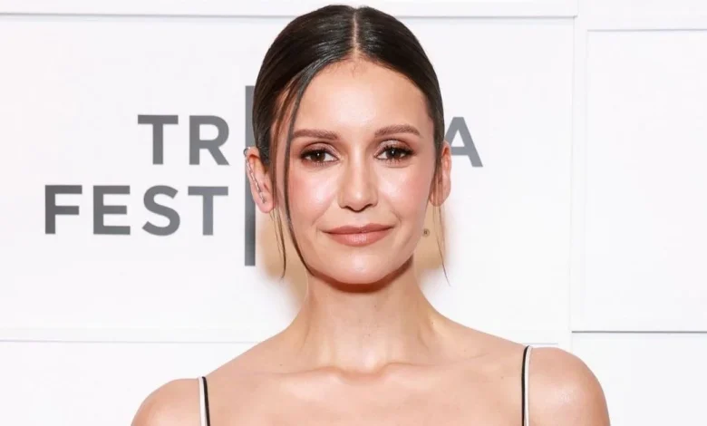 Nina Dobrev’s Slinky Dress With Cheeky Lace Gives Serious Lingerie Vibes