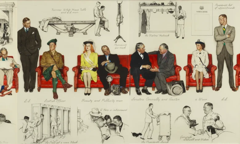 Norman Rockwell art that ignited a lawsuit and a love story is now on public view : NPR
