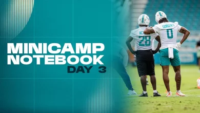Notebook: Dolphins 2026 Minicamp Day 3