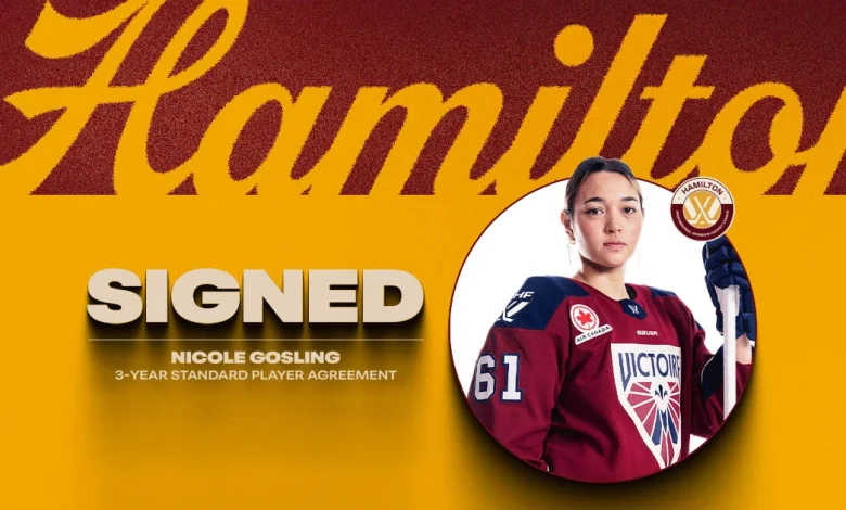PWHL HAMILTON SIGNS NICOLE GOSLING TO THREE-YEAR CONTRACT