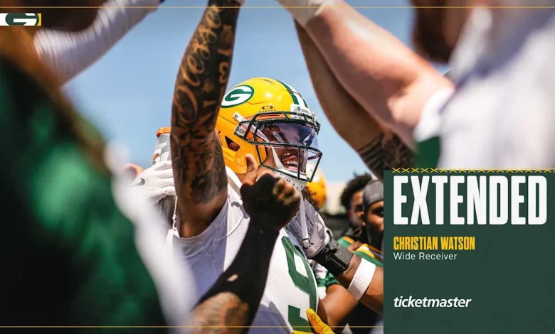 Packers sign WR Christian Watson to contract extension