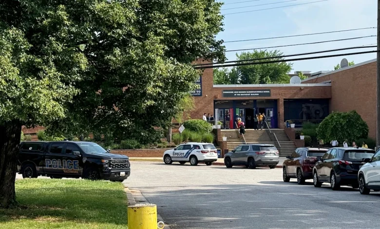 Parents detained by ICE outside Commodore John Rodgers Elementary/Middle School
