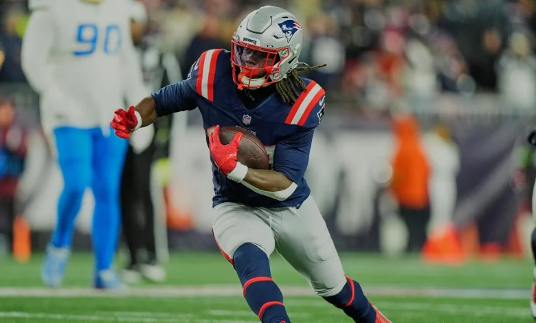 Patriots' Rhamondre Stevenson, Comedian Matt Rife Collide on Video at Drake Maye's Softball Event