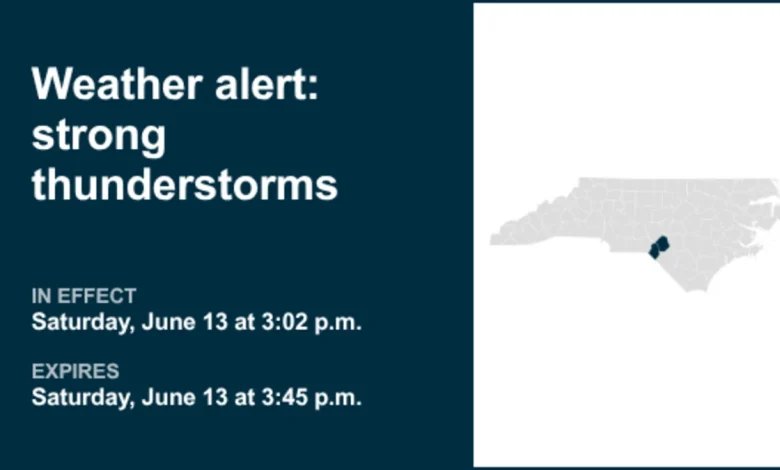Penny-sized hail forecast with thunderstorms in Scotland and Hoke counties Saturday