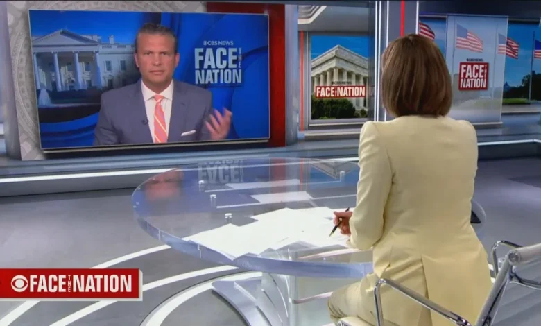 Pete Hegseth Debates CBS's Margaret Brennan on US Stockpiles