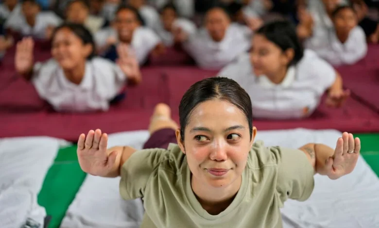 Photo highlights from the International Day of Yoga on the summer solstice