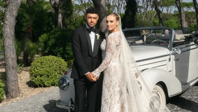 Pop’s Perrie Edwards Wore 3 White Dresses To Marry Footballer Alex Oxlade-Chamberlain In Portugal