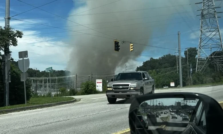 Power restored to thousands after downed line causes fire at Duke Energy substation in New Albany