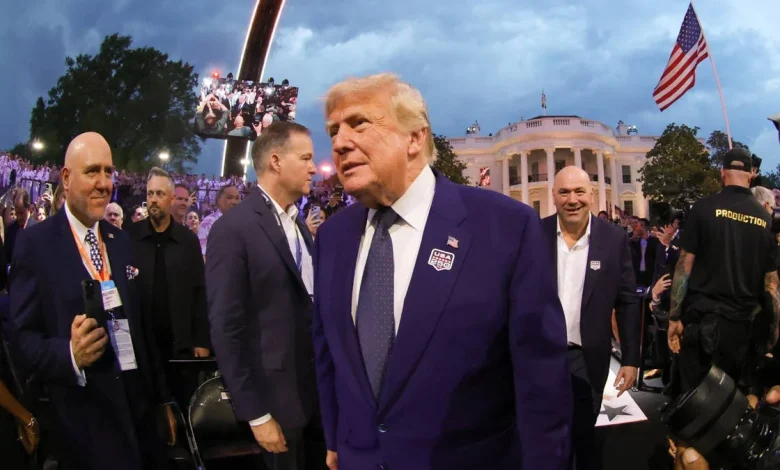 President Trump's Reaction To Michelle Obama Jab From Josh Hokit Caught On Camera