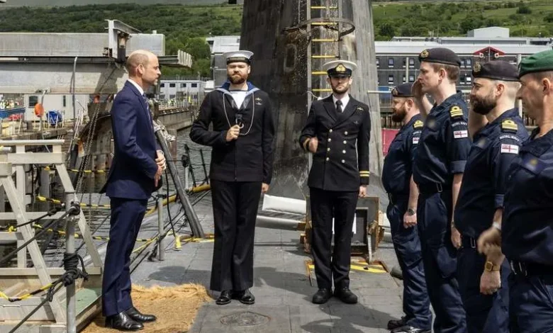Prince William celebrates 125 years of the Royal Navy Submarine Service in Scotland