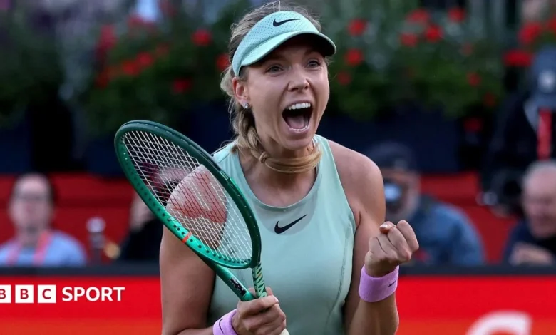 Queen's 2026: Katie Boulter stuns top seed Elena Rybakina to reach semi-finals, Emma Raducanu into last eight