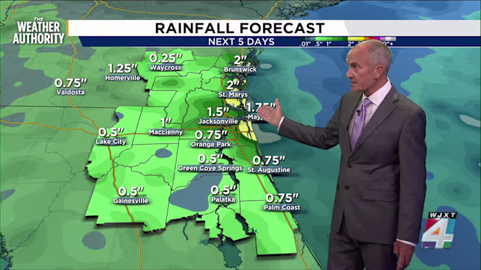 Rain ends for the night, a Flood Watch remains for SE GA