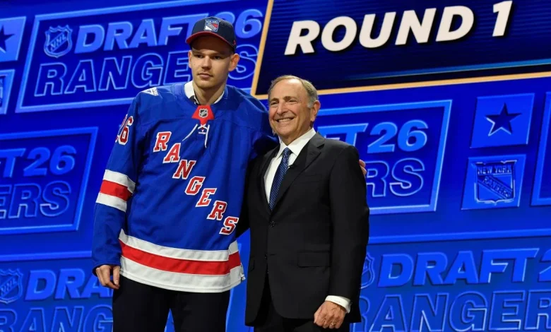 Rangers select Alberts Smits with No. 5 pick in 2026 NHL Draft