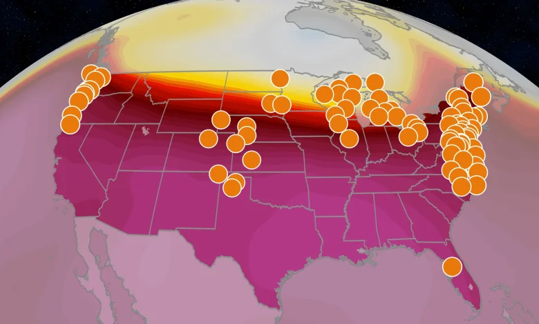 Record heat baking Central US, then East, then Northwest