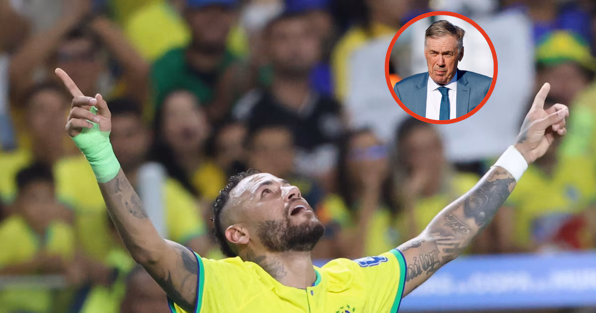 Revelaron los motivos que llevaron a Ancelotti a citar a Neymar para el Mundial: “Hasta dos días antes estaba afuera”