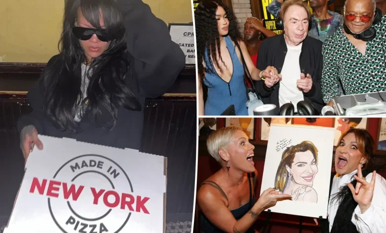 Rihanna grabs late-night pizza at West Village joint, Andrew Lloyd Webber DJs and more NYC sightings