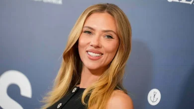 Scarlett Johansson, 41, Stuns in an Ultraviolet Swimsuit During a Makeup-Free Sunbathing Session