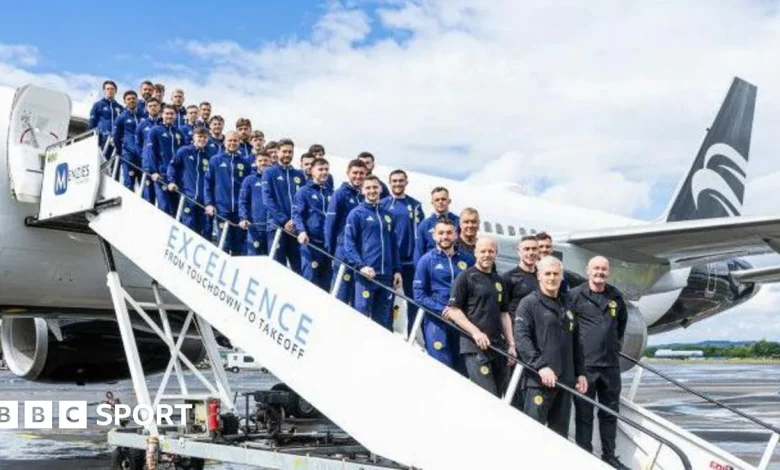 Scotland set off for World Cup - in pictures