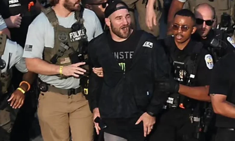 Sean Strickland escorted out by security after sneaking into UFC Fan Fest, faces possible disorderly conduct charge