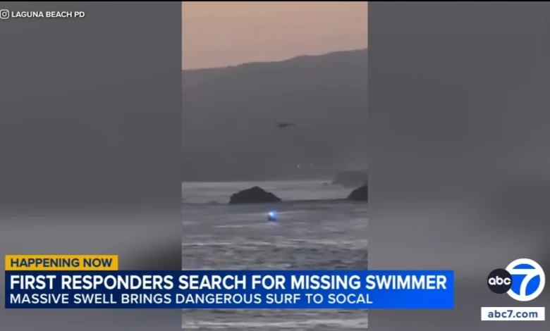 Search underway for young girl after mother, children swept into ocean in Laguna Beach amid dangerous surf