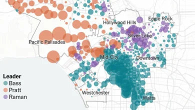 See Where the L.A. Mayoral Candidates Have Done Best So Far
