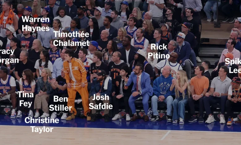 See the Famous Faces at the Knicks Game at Madison Square Garden