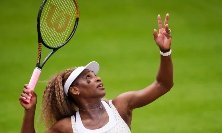 Serena Williams’ comeback at the Queen’s Club is over after injury to doubles partner