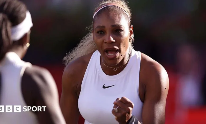 Serena Williams wins on return at Queen's after nearly four years away from tennis