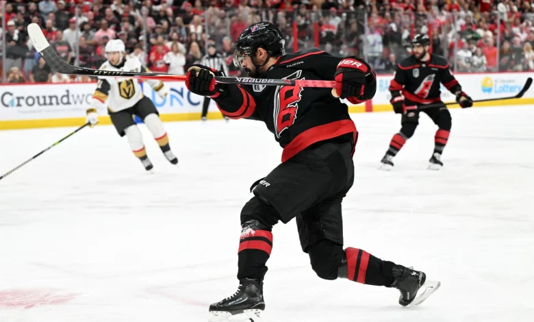 Seth Jarvis scores in overtime, Carolina beats Vegas in Game 2 to tie Stanley Cup Final