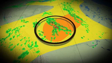 Severe storms threaten large hail in Alberta on Friday