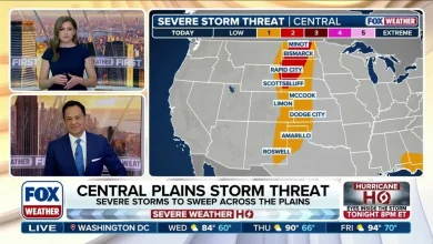 Severe storms to reignite over Plains from North Dakota to Texas with more large hail possible