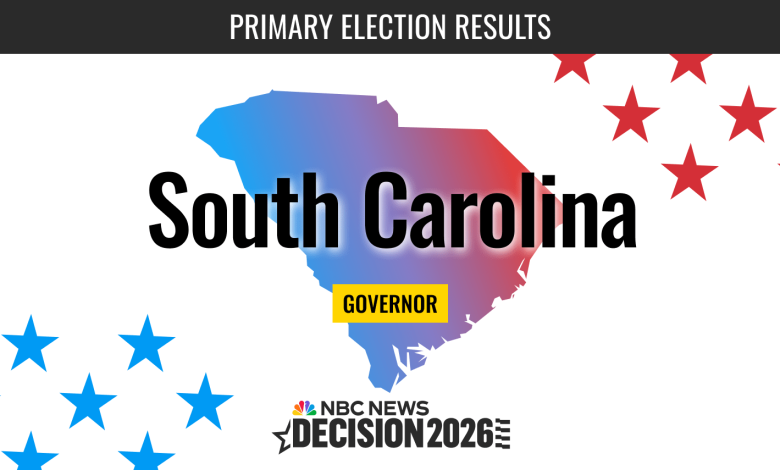 South Carolina Governor Primary Election 2026 Live Results