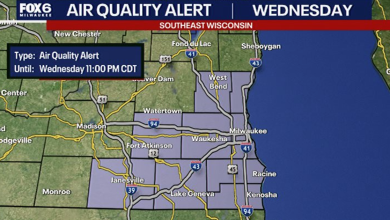 Southeast Wisconsin Air Quality Alert; 'unhealthy for sensitive groups'
