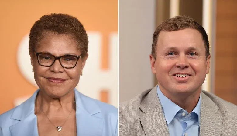 Spencer Pratt waits for results as Los Angeles Mayor Karen Bass advances to runoff