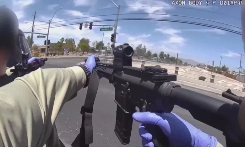 Suspect fired 9 rounds before fatal Las Vegas police shooting, authorities say