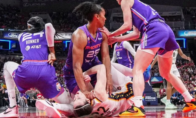 Suspended Alyssa Thomas receives support from teammate & coach after cheap shot on Caitlin Clark