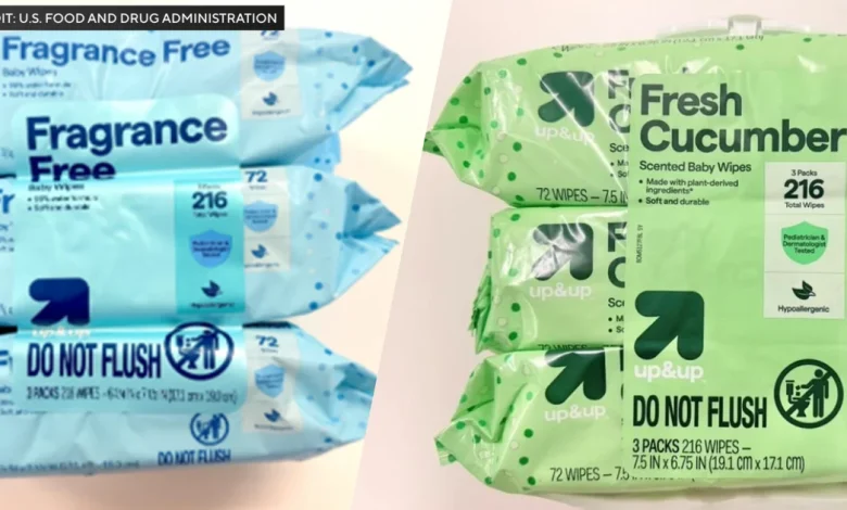 Target voluntarily recalling 2 types of baby wipes over contamination concerns
