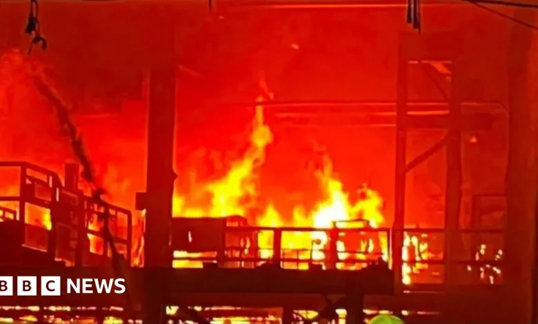 Tata Steel fire: Port Talbot residents asked to stay inside after 'apocalyptic' fire at Tata Steel plant