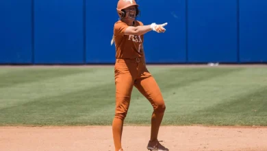This softball star talks to herself before every at-bat. It often has nothing to do with the game