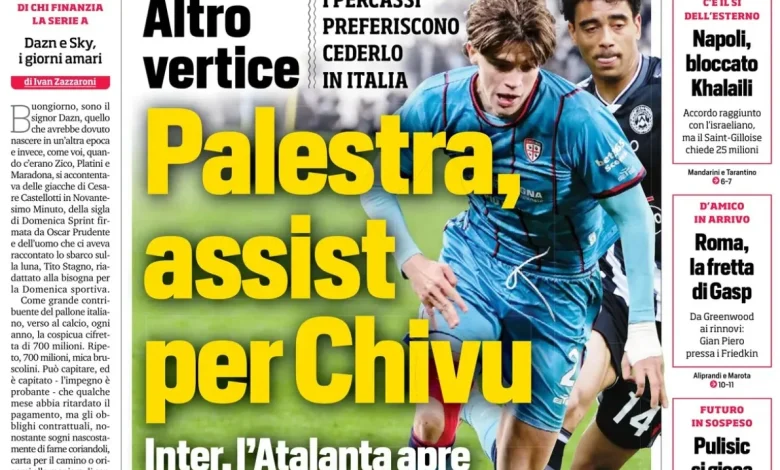 Today’s Papers – Palestra’s assist for Inter, Juventus agreement with Dibu Martinez
