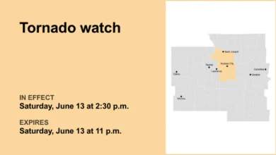 Tornado watch affecting the Kansas City area until Saturday night