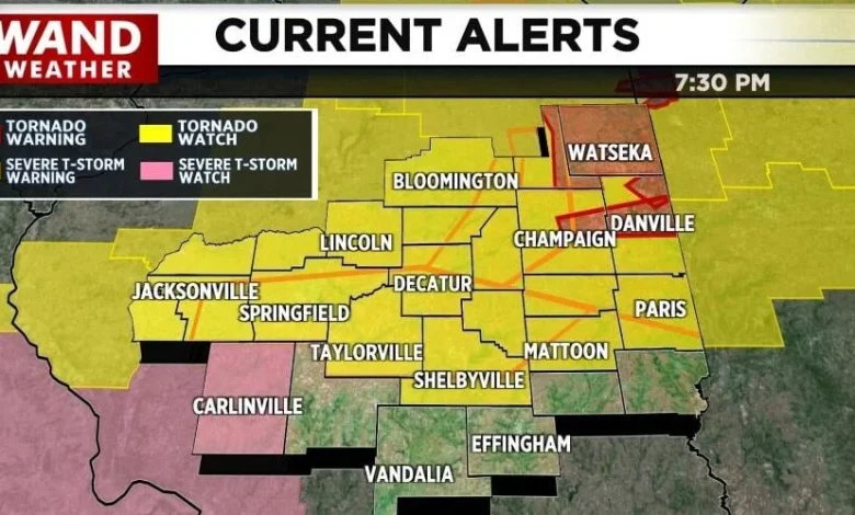 Tornado watch issued for parts of central Illinois | News