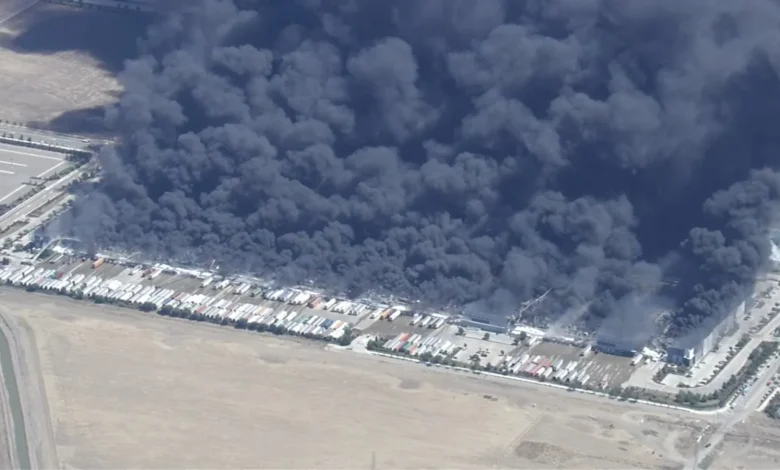 Tracy warehouse fire live updates: Massive fire destroys Medline Inc. building on Hansen Road in California